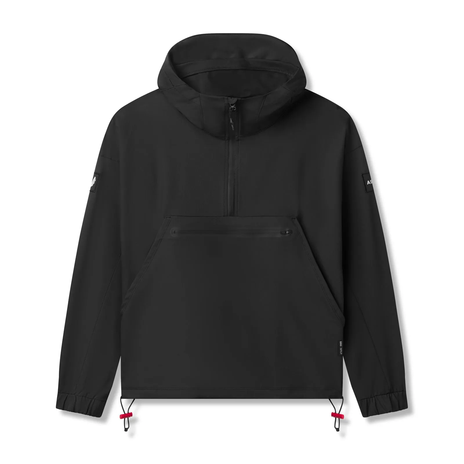 0717. Weather-Ready Anorak Jacket - Black "Patch"