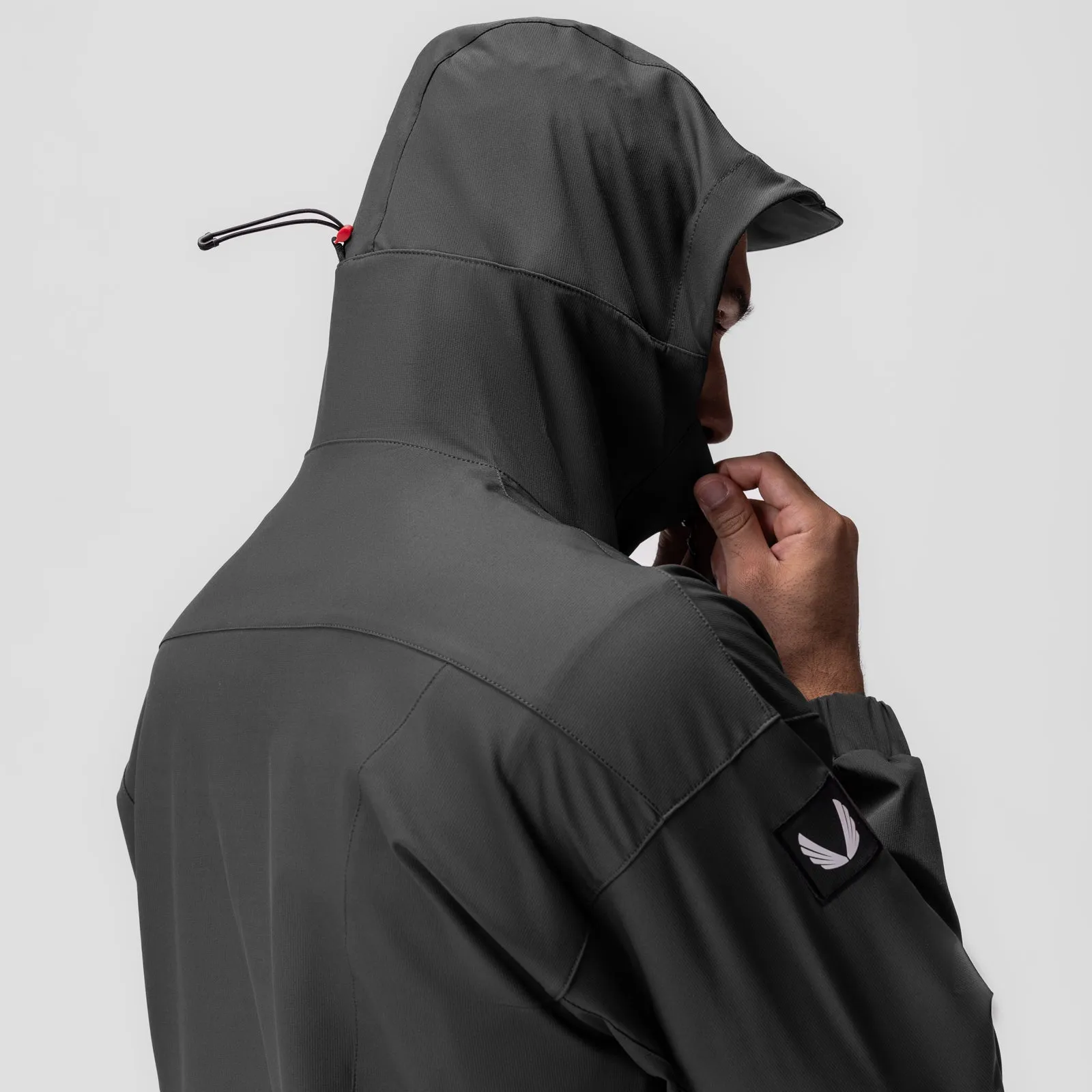 0717. Weather-Ready Anorak Jacket - Space Grey "Patch"