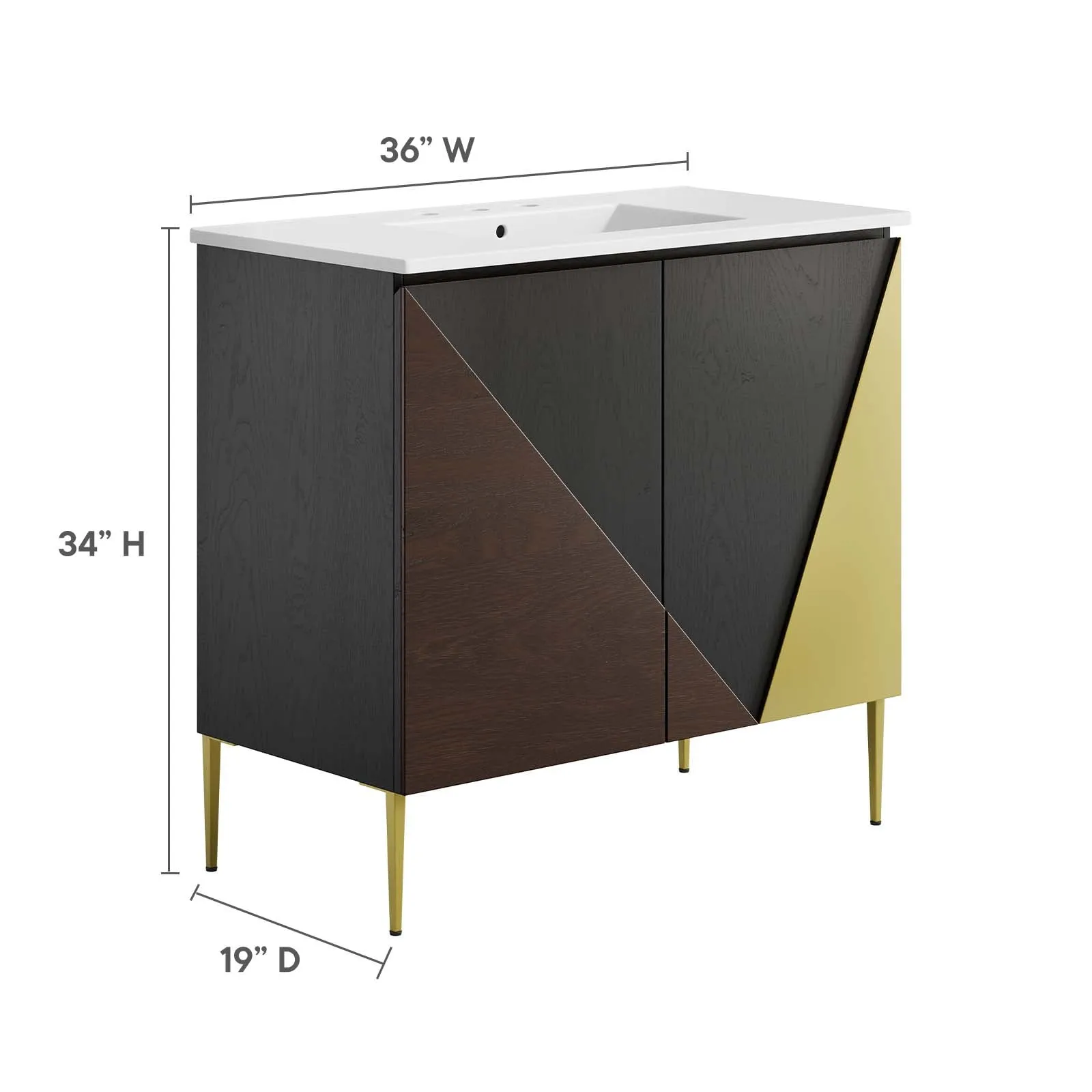 Alchemist 36" Bathroom Vanity by Modway