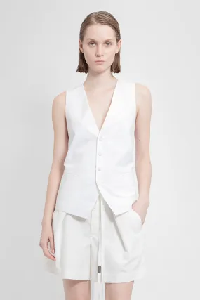 ANN DEMEULEMEESTER WOMAN WHITE VESTS