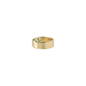 Annie 14K Gold Ring w. Green Emerald