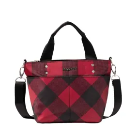 Baggallini Mini Carryall Tote - Red Buffalo Plaid