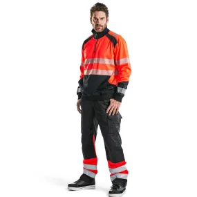 Blaklader 3556 Hi-Vis Half Zip Sweatshirt