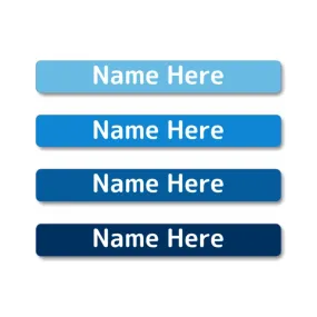 Blues Mini Name Labels 40pk