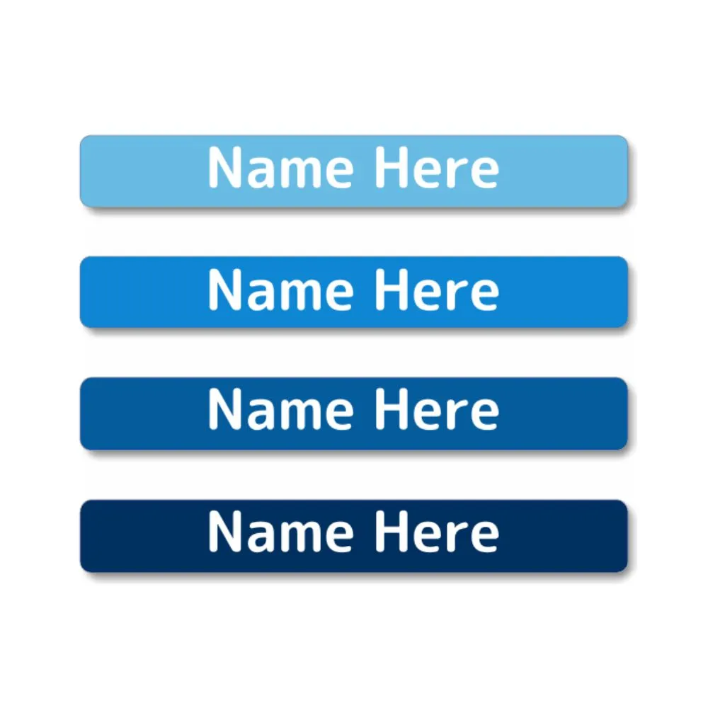 Blues Mini Name Labels 40pk