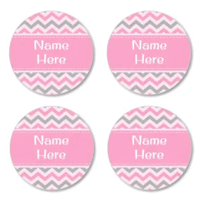 Chevron Round Label (Pack of 30)