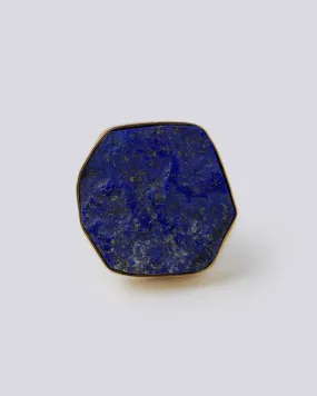 Cosmic lapis gold ring