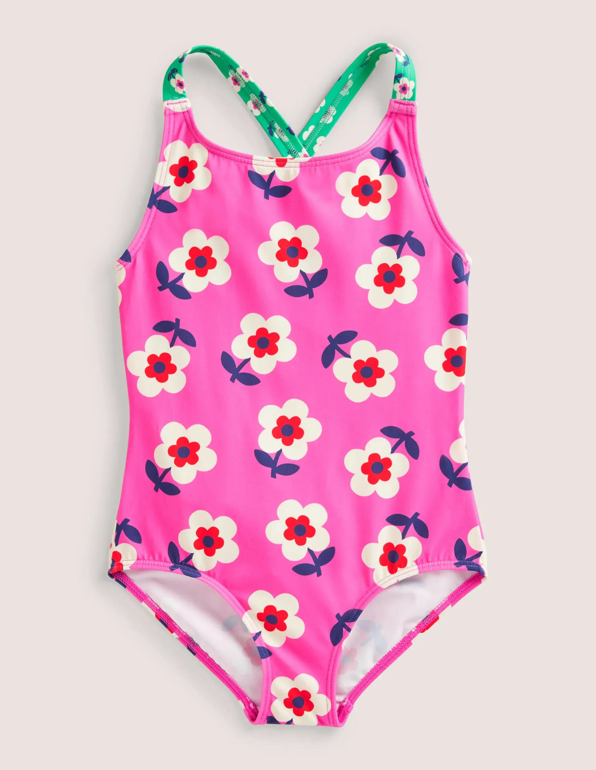 Cross-back Printed Swimsuit