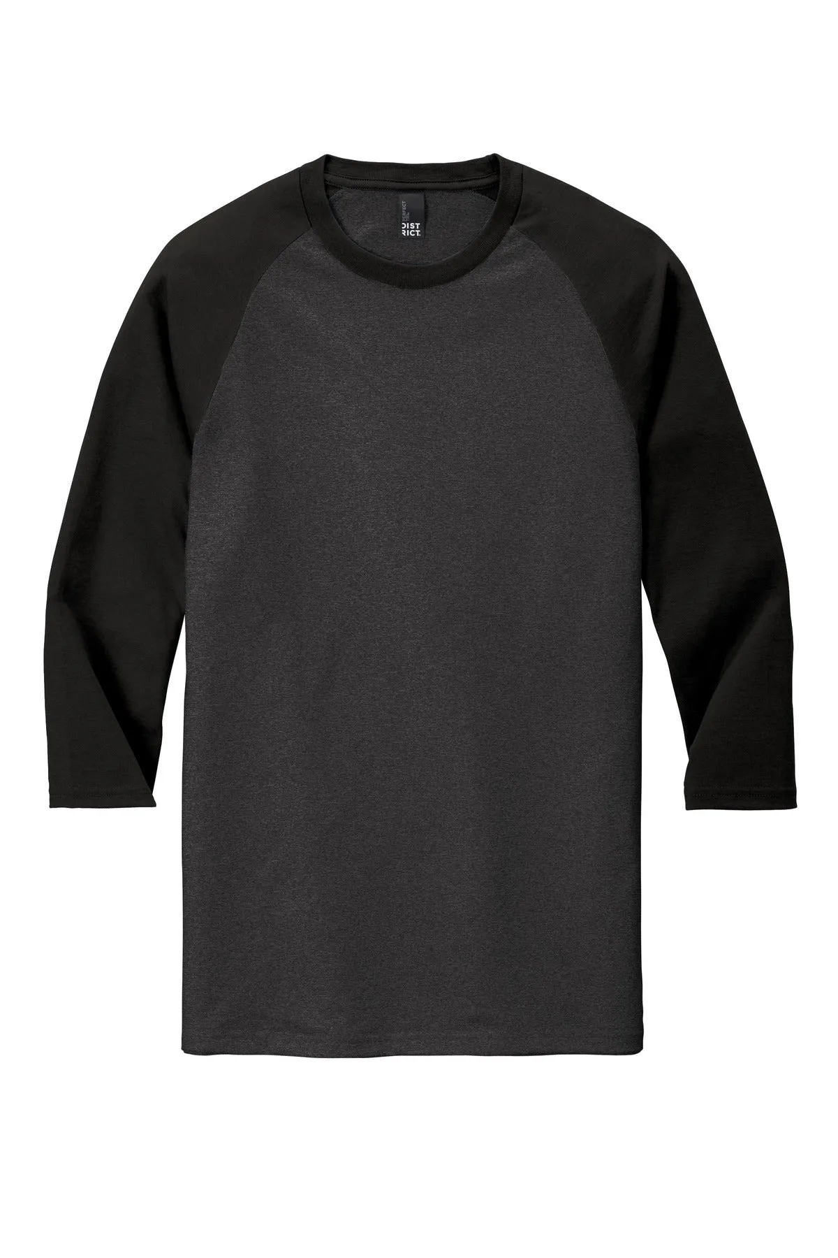 District Perfect Tri 3/4-Sleeve Raglan. DM136