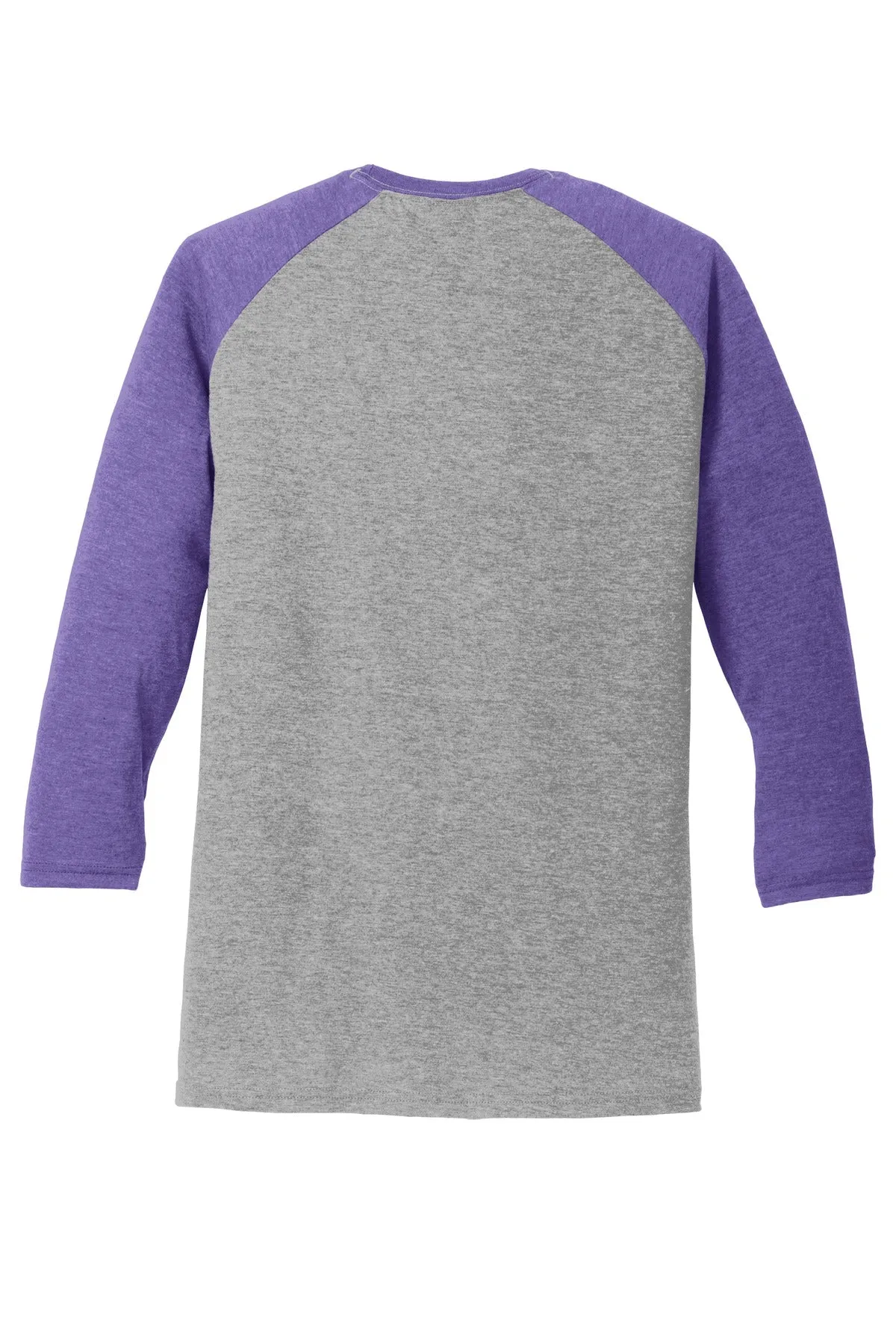 District Perfect Tri 3/4-Sleeve Raglan. DM136