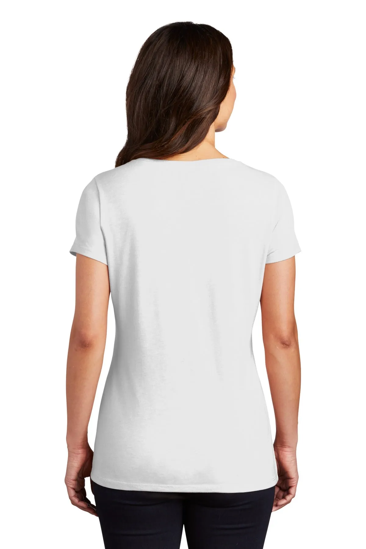 District Women's Perfect Tri V-Neck Tee. DM1350L