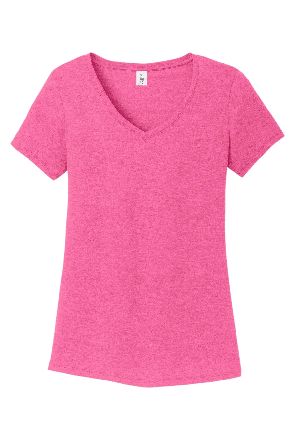 District Women's Perfect Tri V-Neck Tee. DM1350L