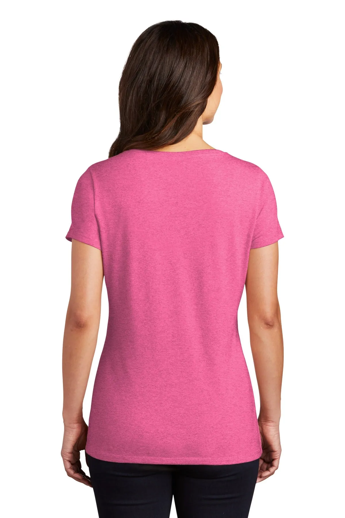 District Women's Perfect Tri V-Neck Tee. DM1350L