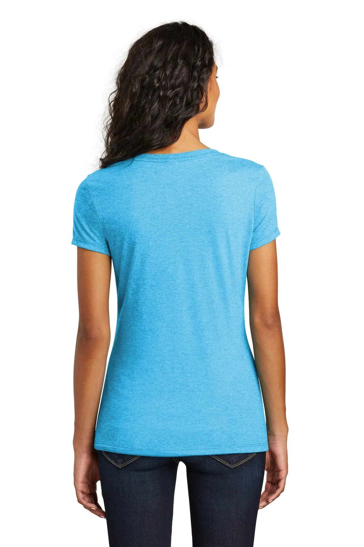 District Women's Perfect Tri V-Neck Tee. DM1350L