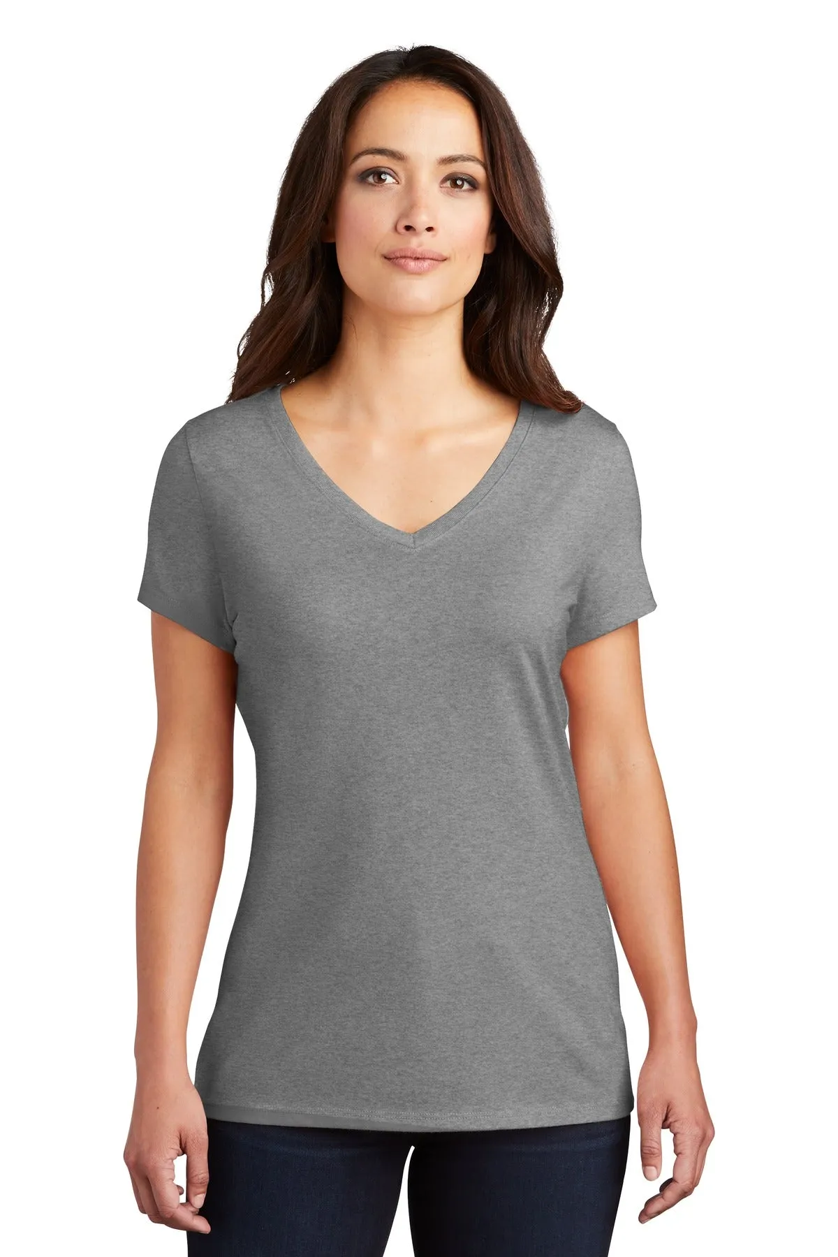 District Women's Perfect Tri V-Neck Tee. DM1350L