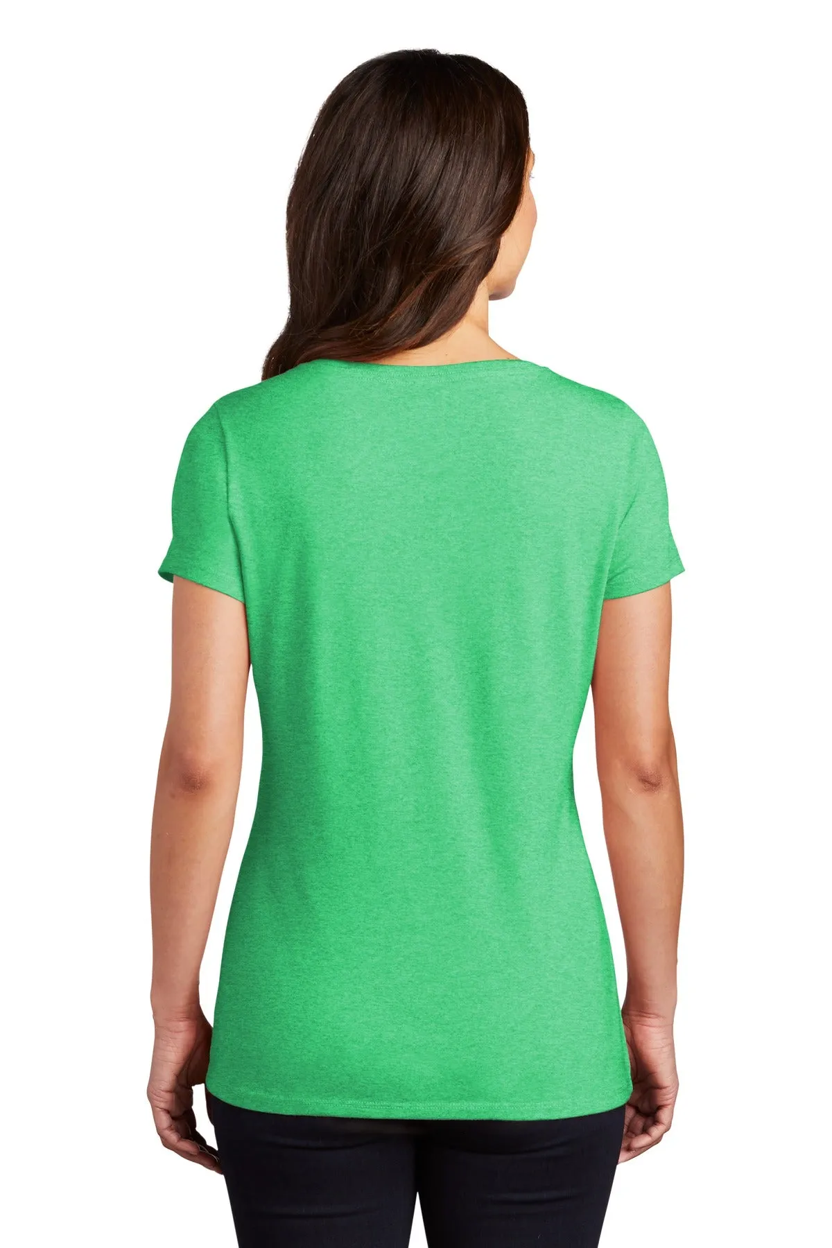 District Women's Perfect Tri V-Neck Tee. DM1350L