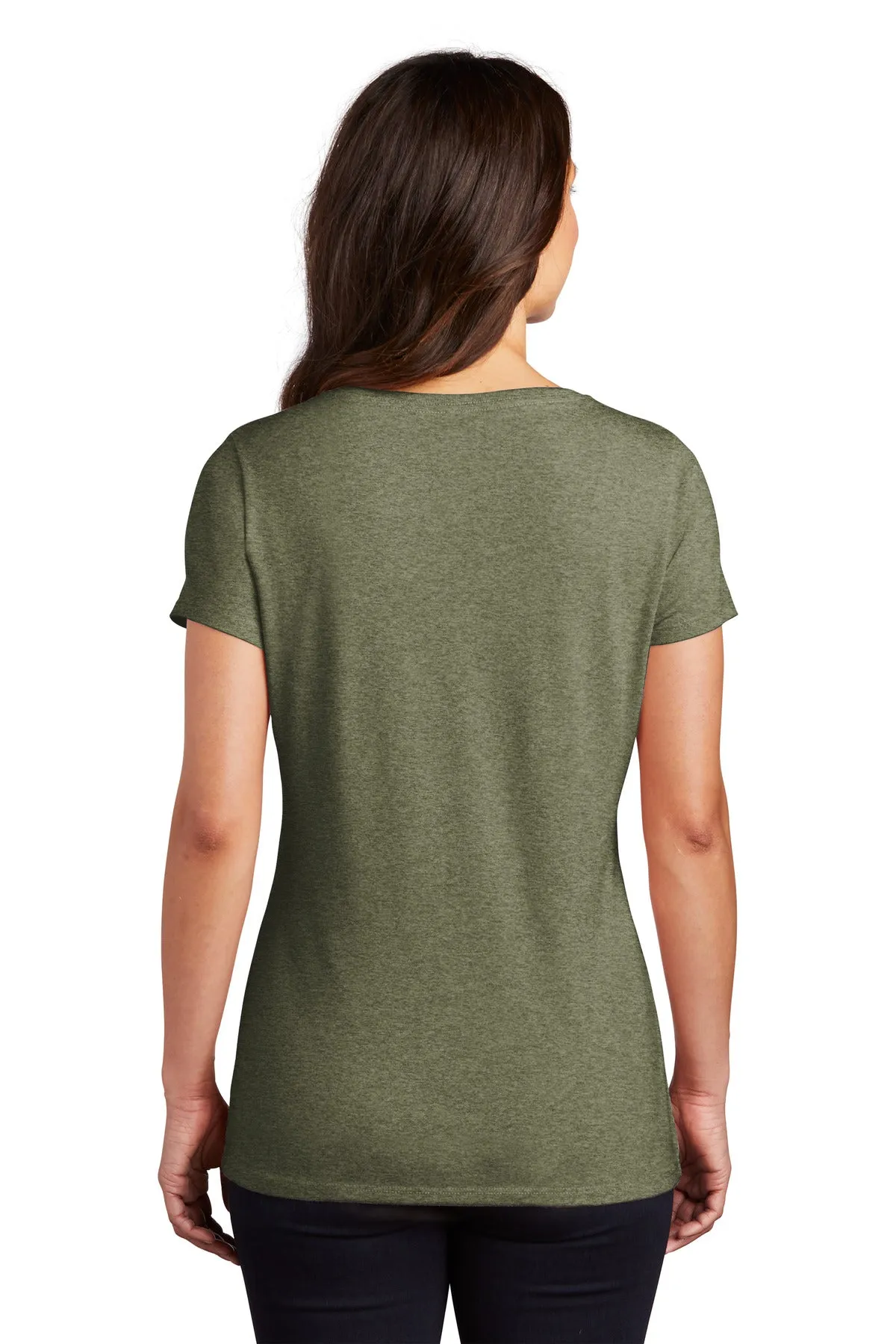 District Women's Perfect Tri V-Neck Tee. DM1350L