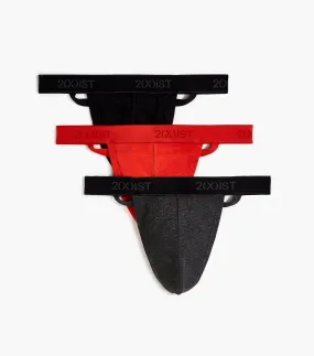 Essential Cotton Y-Back Thong 3-Pack