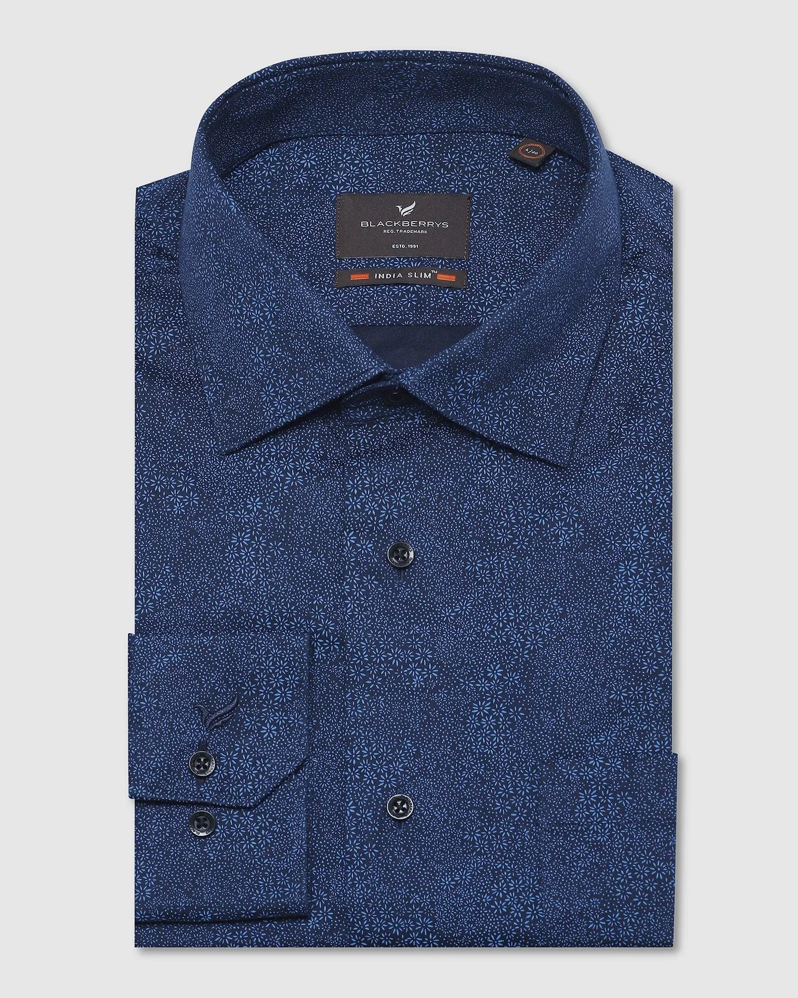 Formal Blue Printed Shirt - Aldo