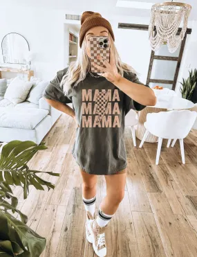 Mama Stacked Lightening Bolt Tee