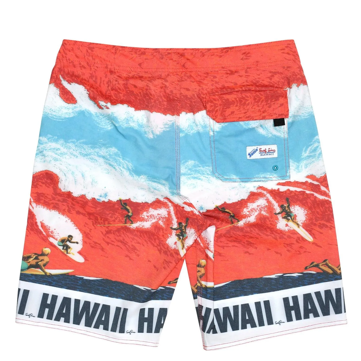 Men's Classic Boardshorts - Big Wave Red