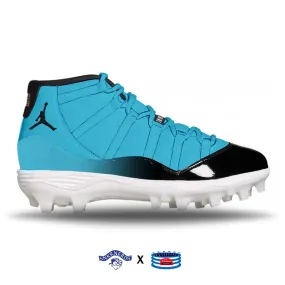 "Carolina" Jordan 11 Retro TD Football Cleats