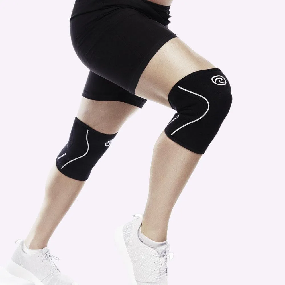 Rehband RX Knee Sleeve - 3mm - Black/White - SINGLE