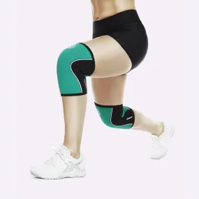 Rehband RX Knee Sleeve 5mm Emerald Green/Black - SINGLE