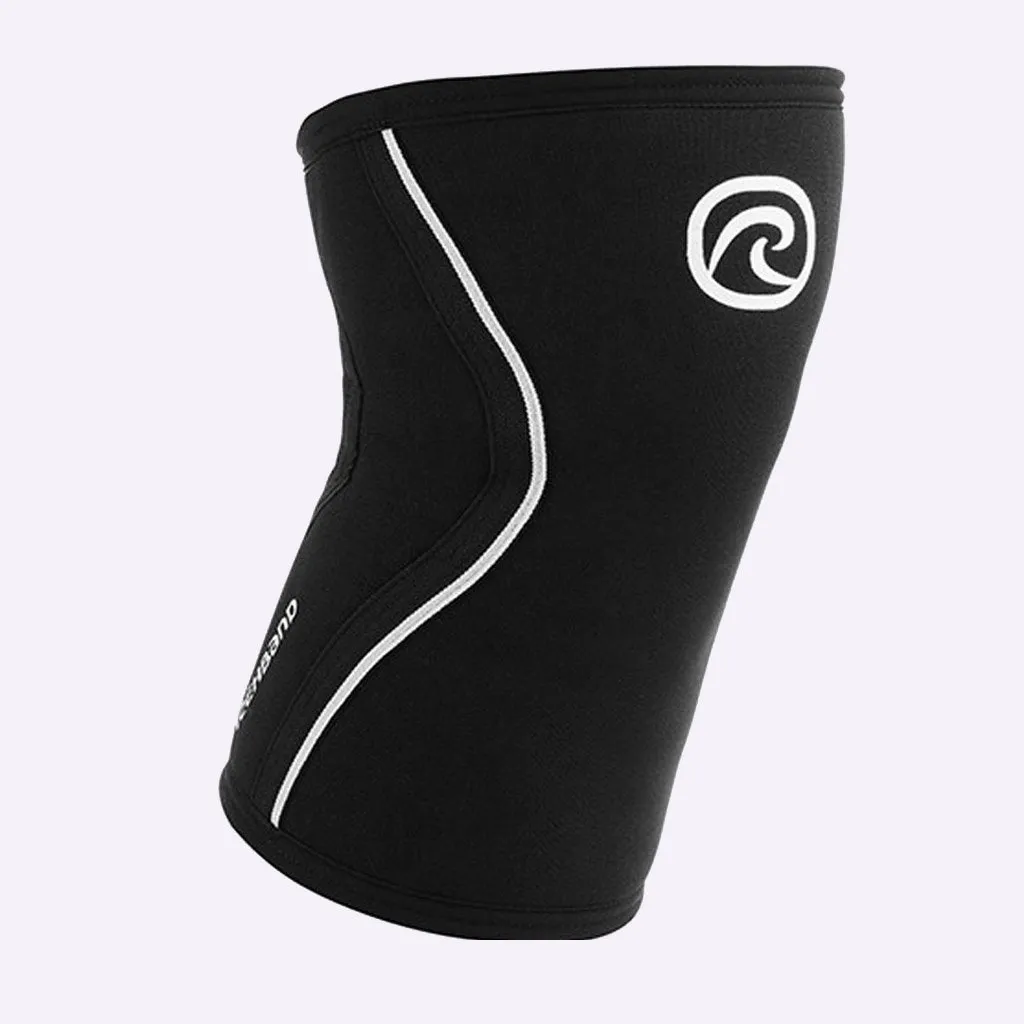 Rehband RX Knee Sleeve - 7mm - Black/White - SINGLE