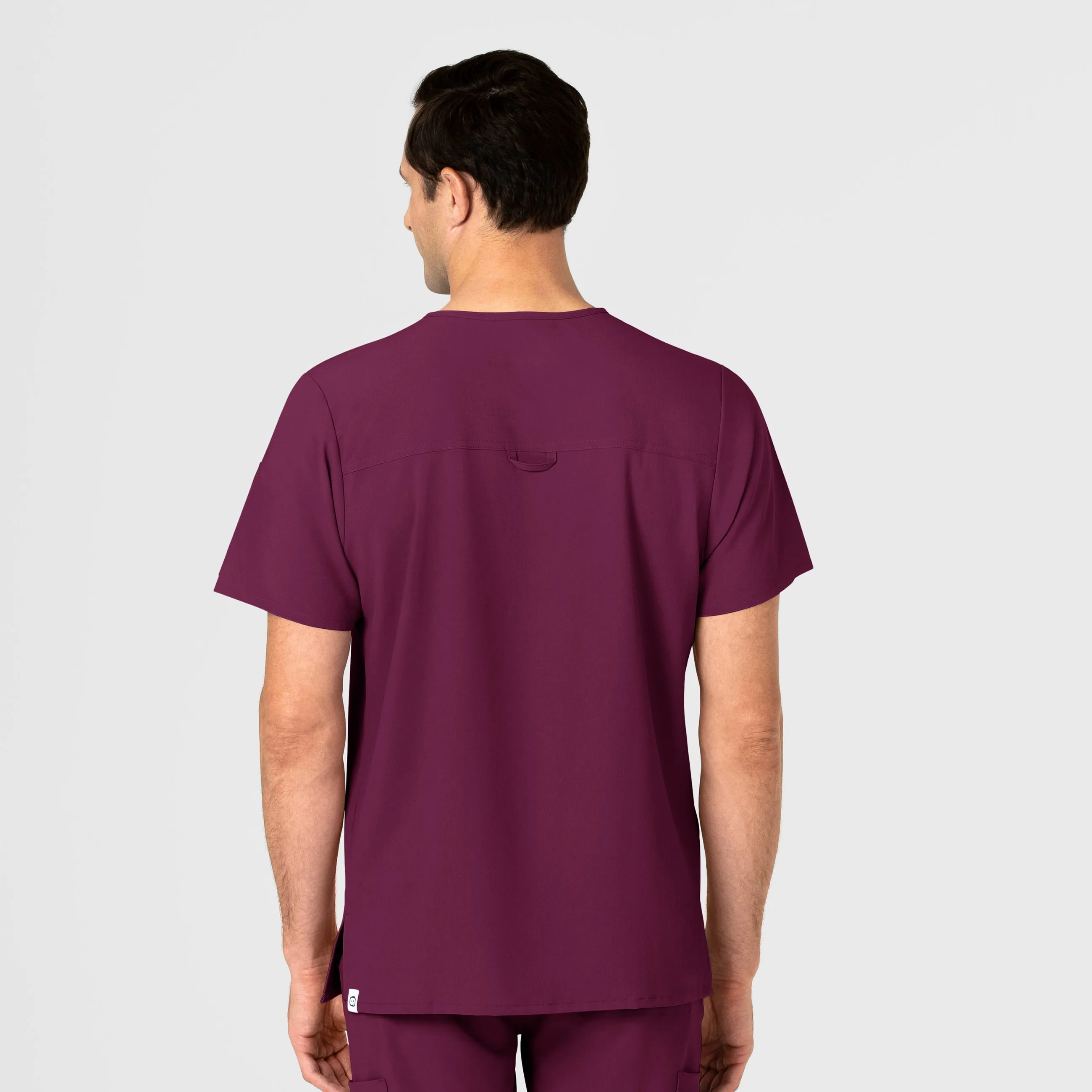 RENEW Men's EZ Zip Scrub Top - Wine