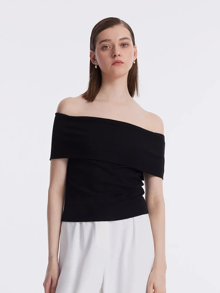 Slim Off Shoulder Women Top